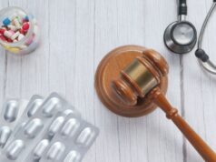 Arkansas Sues Optum, Express Scripts, and Others Over Opioid Epidemic: Implications for Orthopaedic Professionals A wooden gavel, a stethoscope, and various medications symbolize the intersection of law, healthcare, and the opioid crisis.