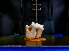 Current Evidence on 3D Bioprinted Osteochondral Grafts and Their Path to Clinical Use modern 3d printer printing figure close up macro