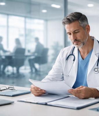 Considering a Private Equity Deal? What Orthopaedic Surgeons Should Clarify Before Signing – Part 2 Surgeon reviewing paperwork